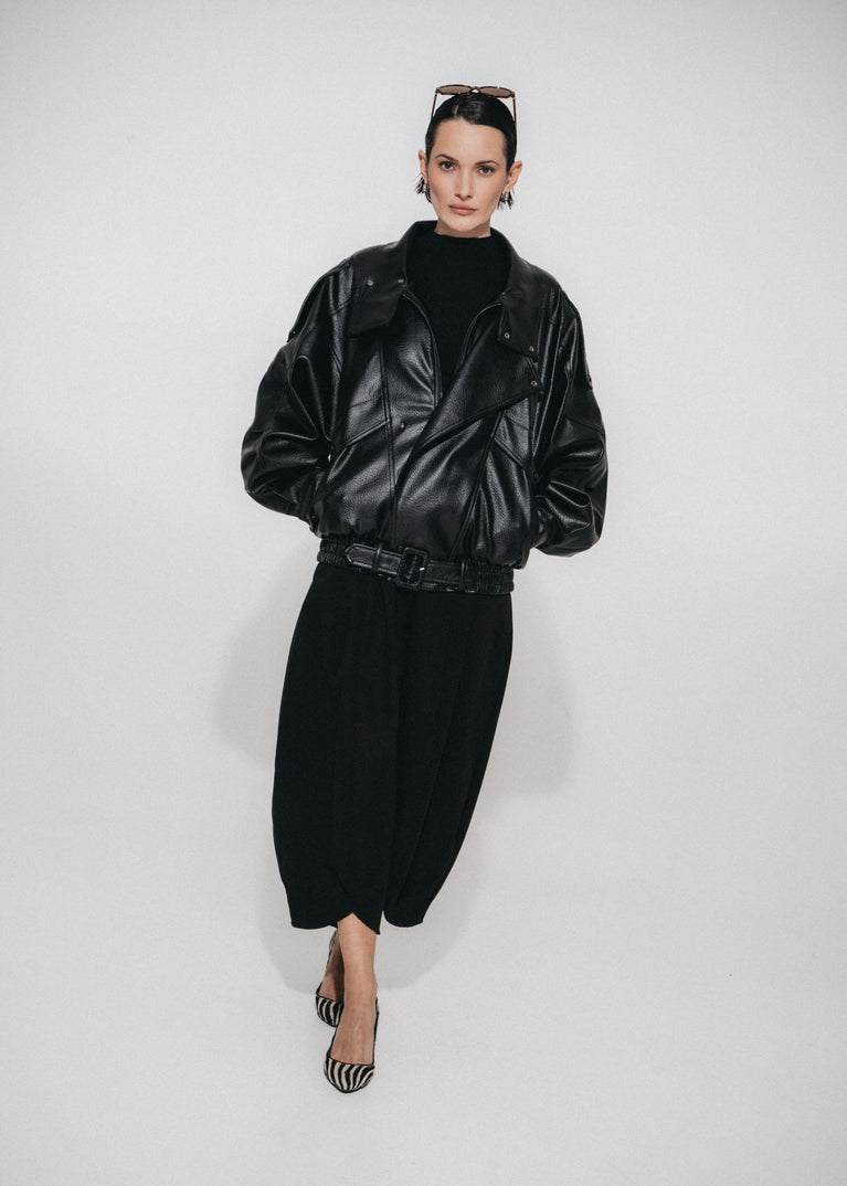 Pulse baggy lyocell pants | Black