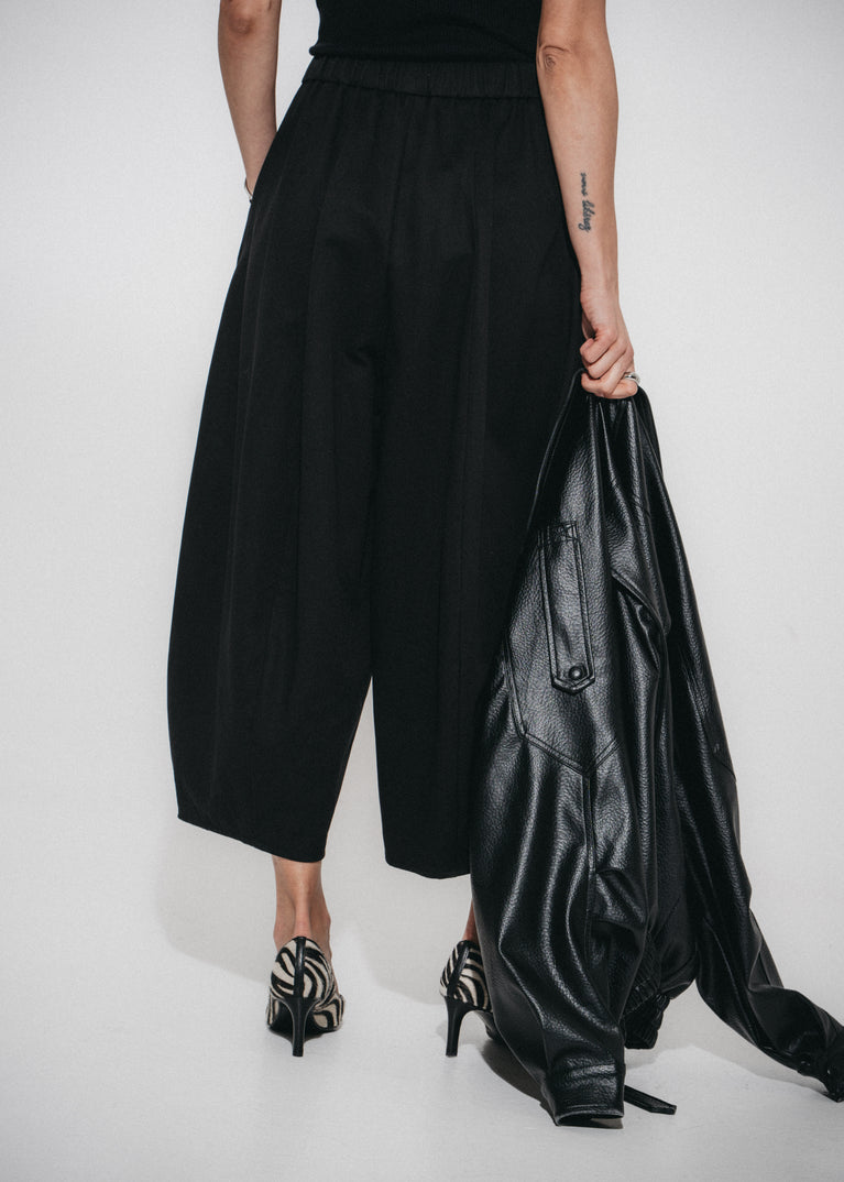 Pulse baggy lyocell pants | Black