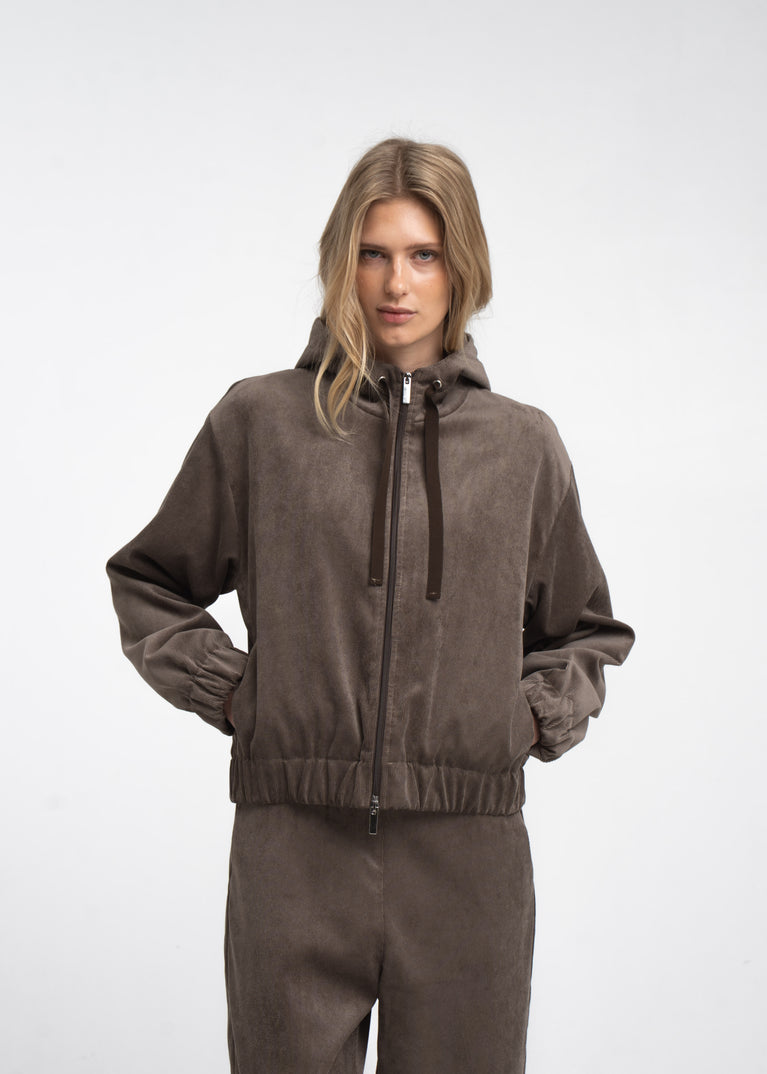 Golia jeans hoodie bomber | Toupe