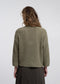 V-neck melange pullover 26553 | Green