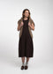 Heide dress technical jersey | Chocolate