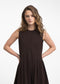 Heide dress technical jersey | Chocolate