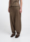 Elodie viscose blend barel pants | Brown