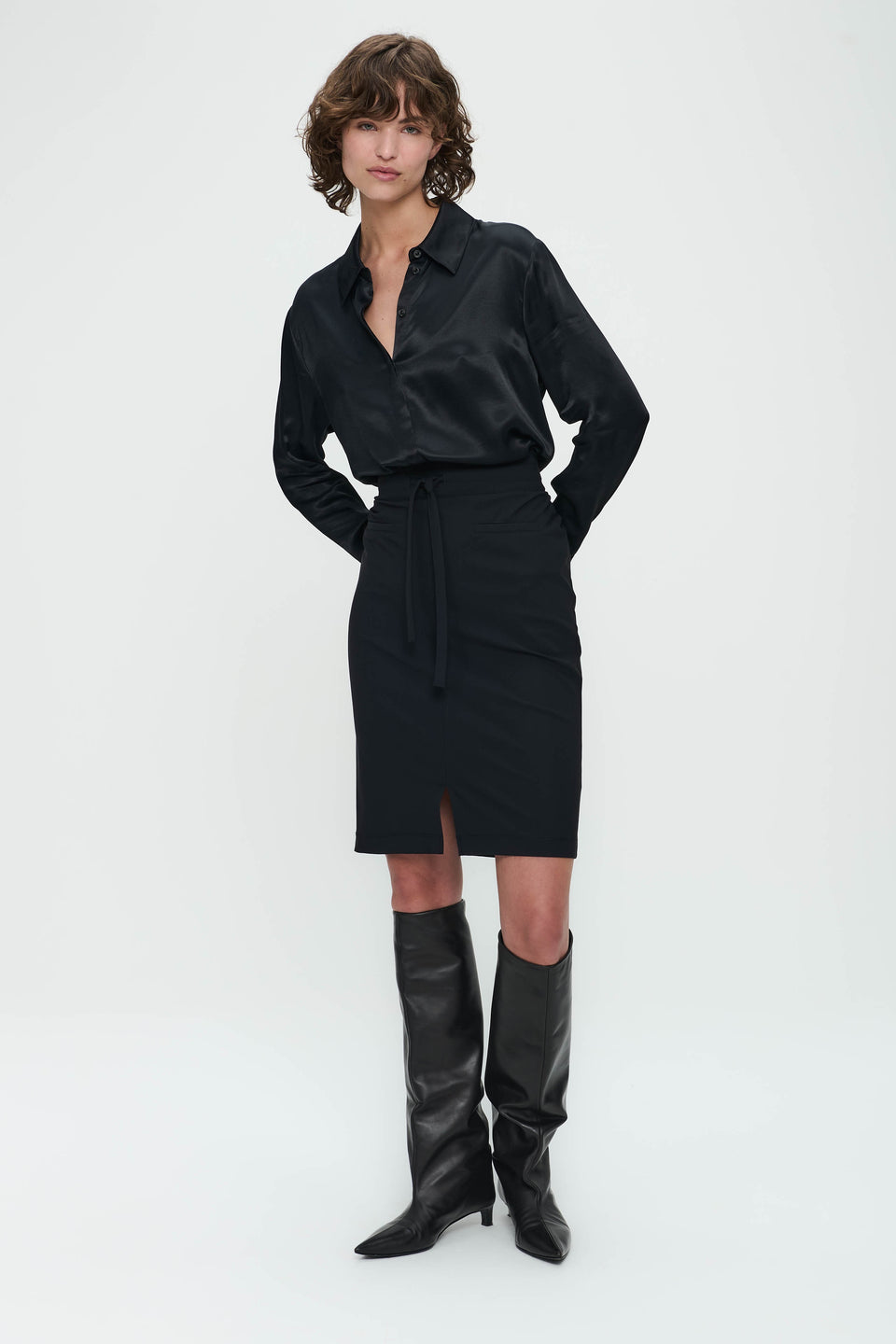 Skirt Kate Easy Wear Technical Jersey | Black