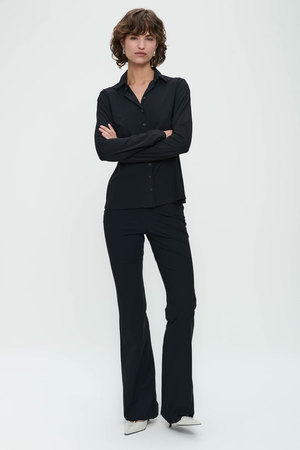 Pants Eliya Easy Wear flair Technical Jersey | Black