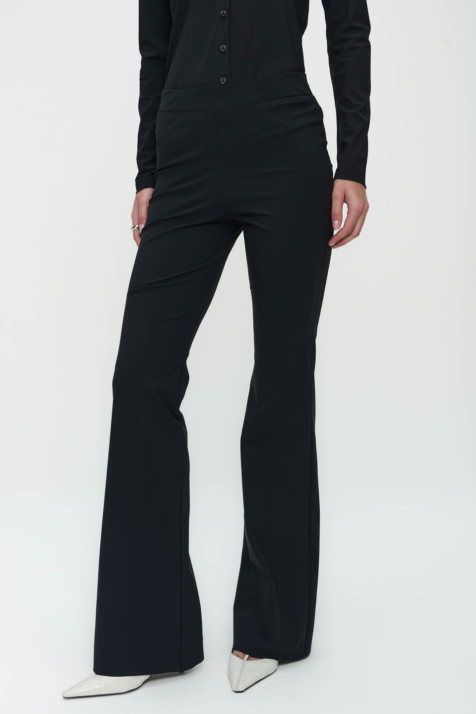 Pants Eliya Easy Wear flair Technical Jersey | Black