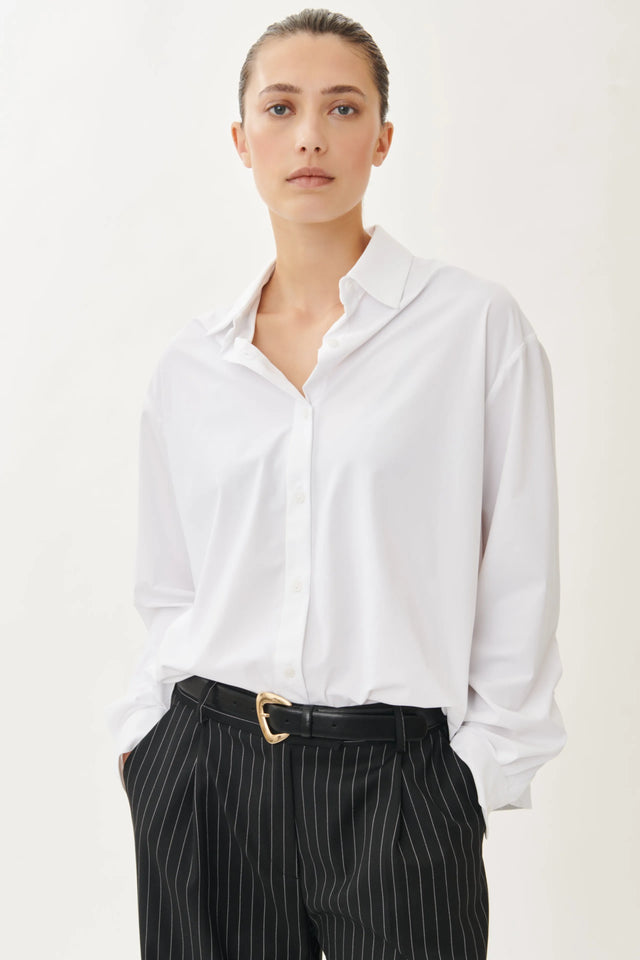 Avine Blouse Technical Jersey | White