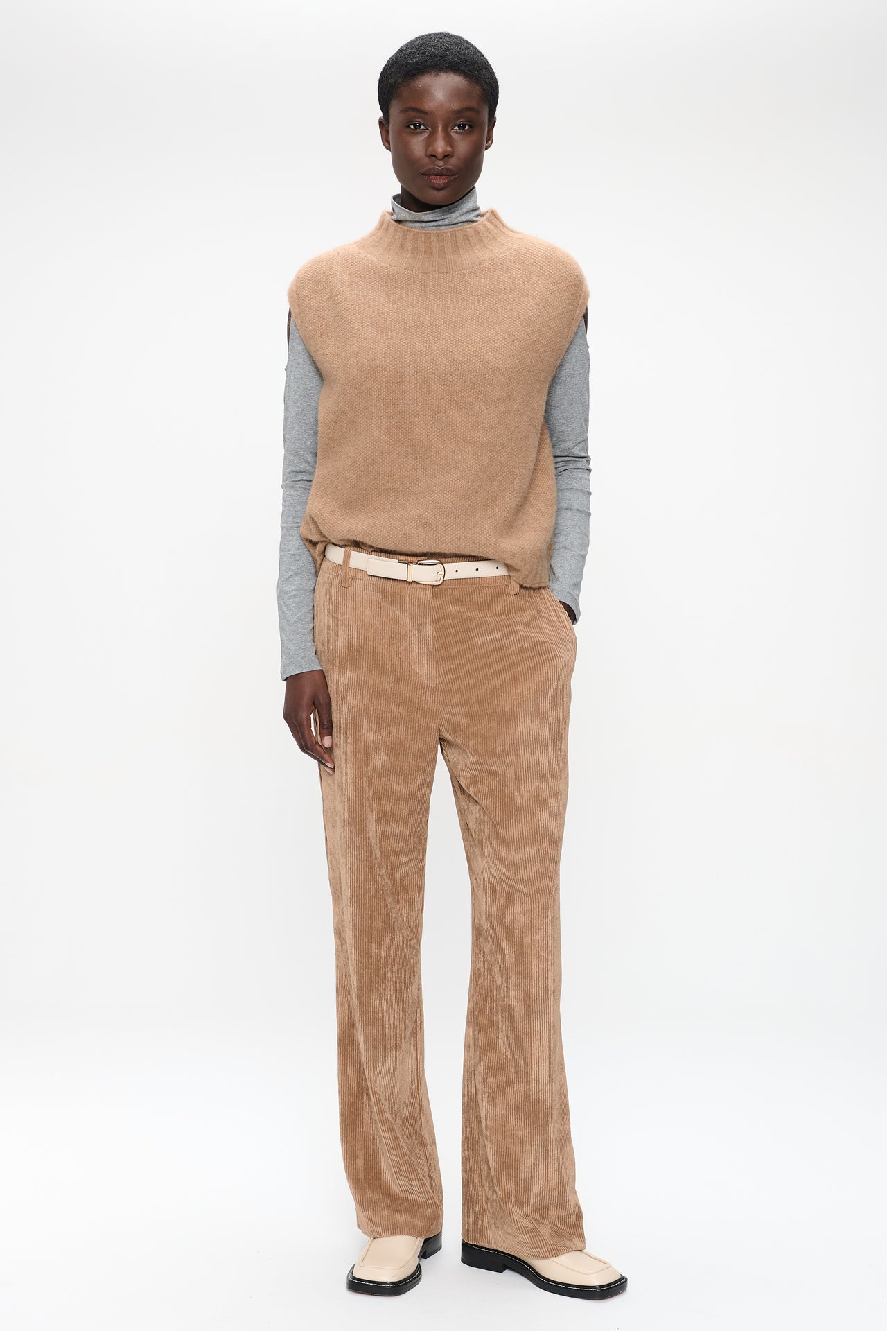 Alpaca Vest H24179 | Camel