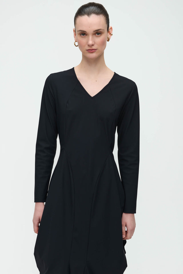 Ria Dress Technical Jersey | Black