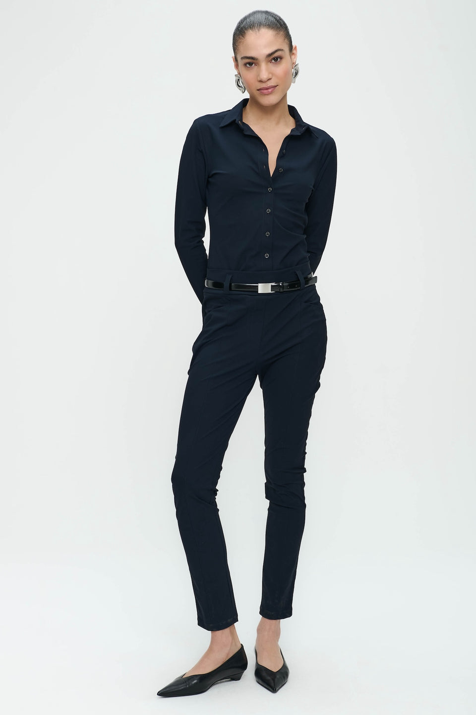 Jumpsuit Diana Easy Wear Technical Jersey | Blue