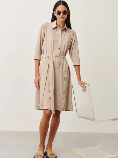 Ramona Dress Technical Jersey | Sand