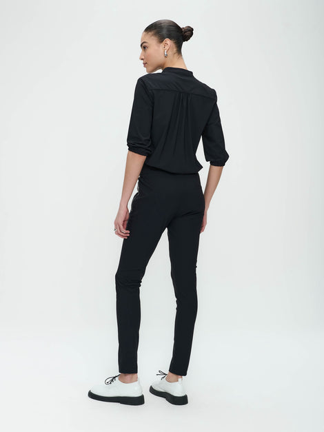 Pants Anna - Skinny fit Technical Jersey | Black