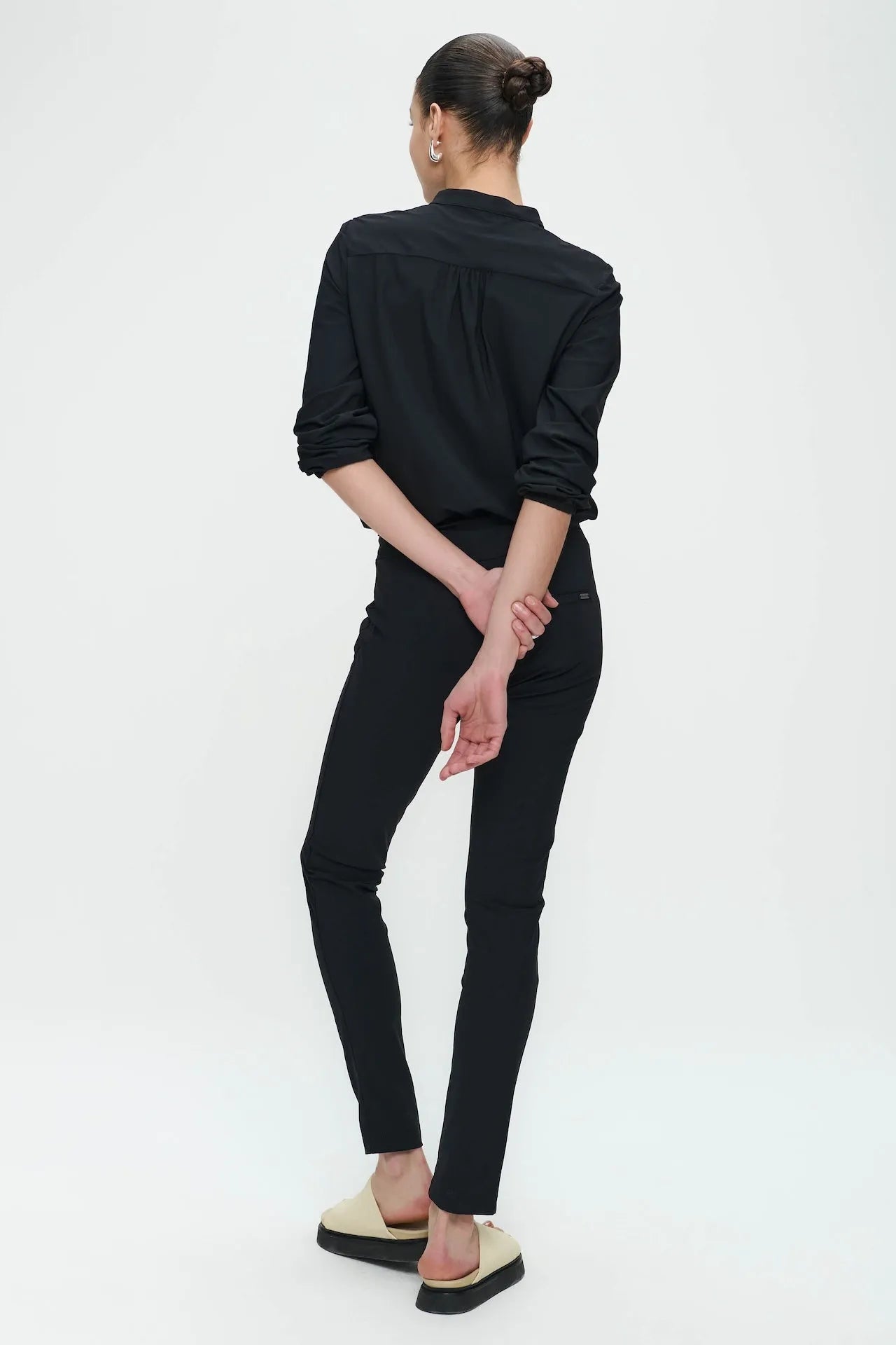 Pants Anna - Skinny fit Technical Jersey | Black