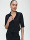 Blouse Betty easy wear Technical Jersey | Black