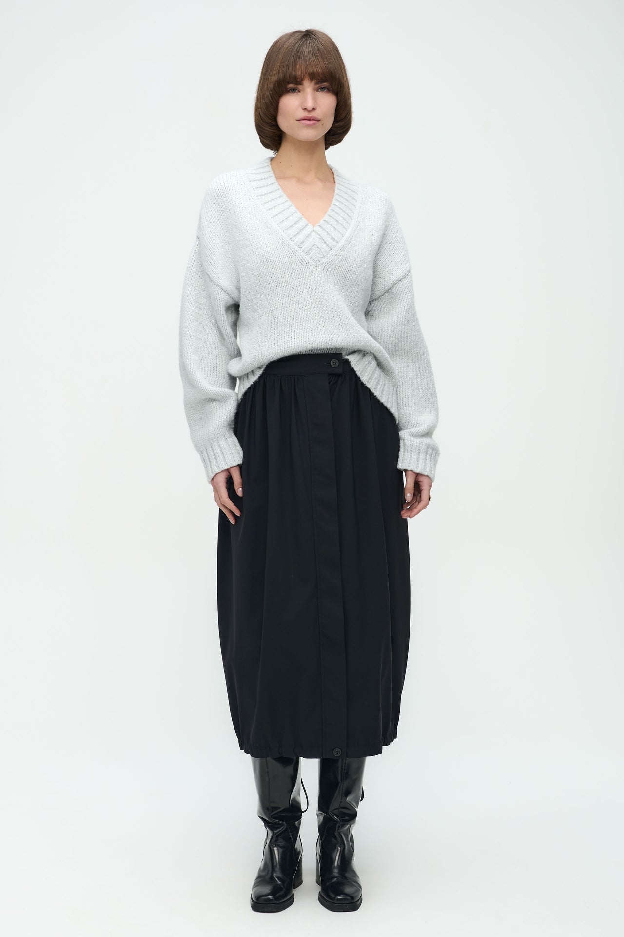 Leda Skirt Technical Jersey | Black