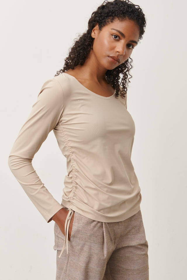 Rosa Top Technical Jersey | Sand