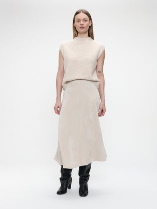 Alpaca Vest H24179 | Ecru