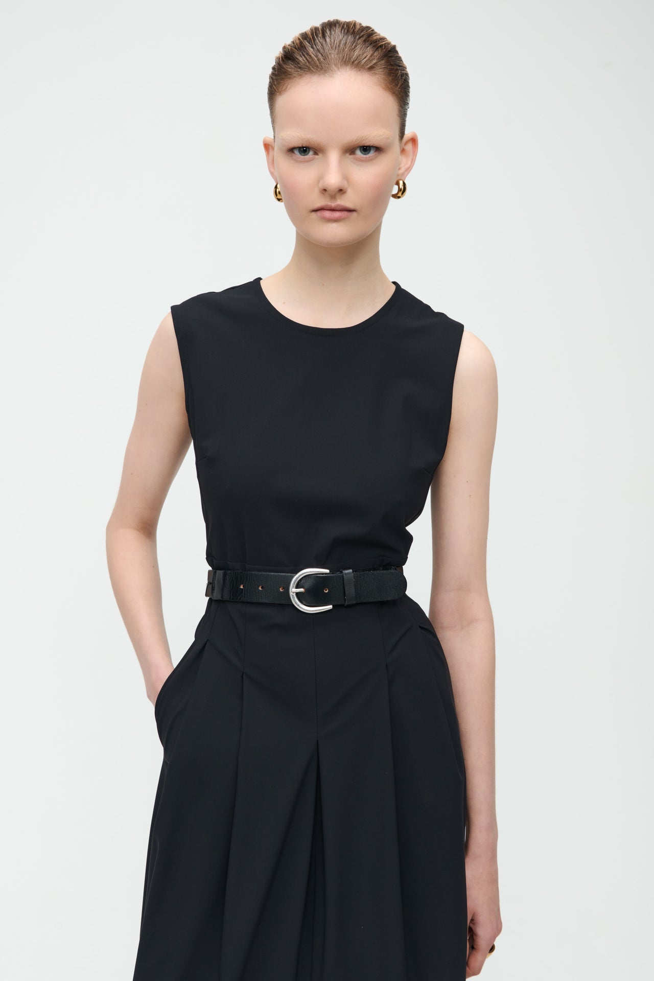 Jackie Dress Technical Jersey | Black