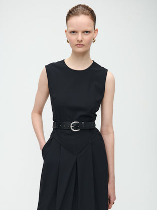 Jackie Dress Technical Jersey | Black