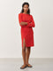 Scarlet Dress-LS Technical Jersey | Red