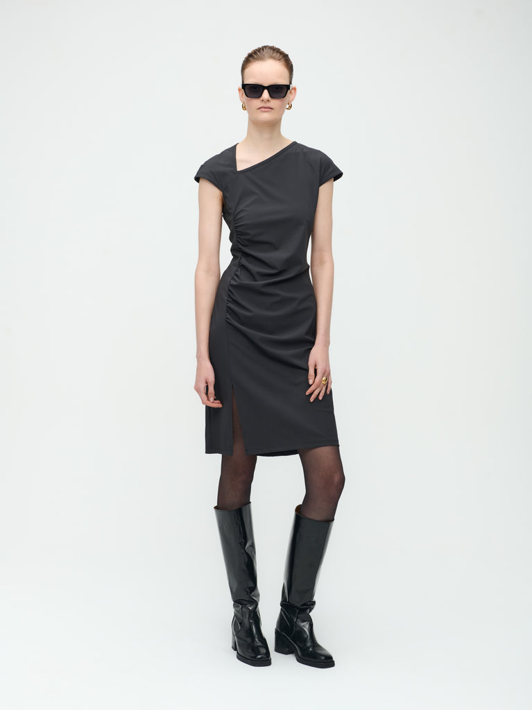 Georgia Dress Technical Jersey | Dark Grey