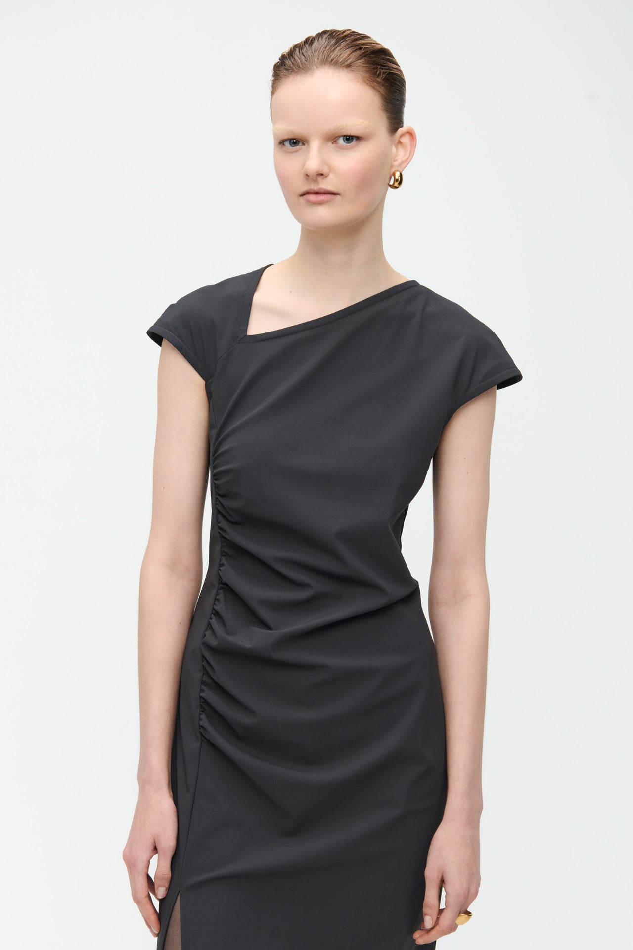 Georgia Dress Technical Jersey | Dark Grey