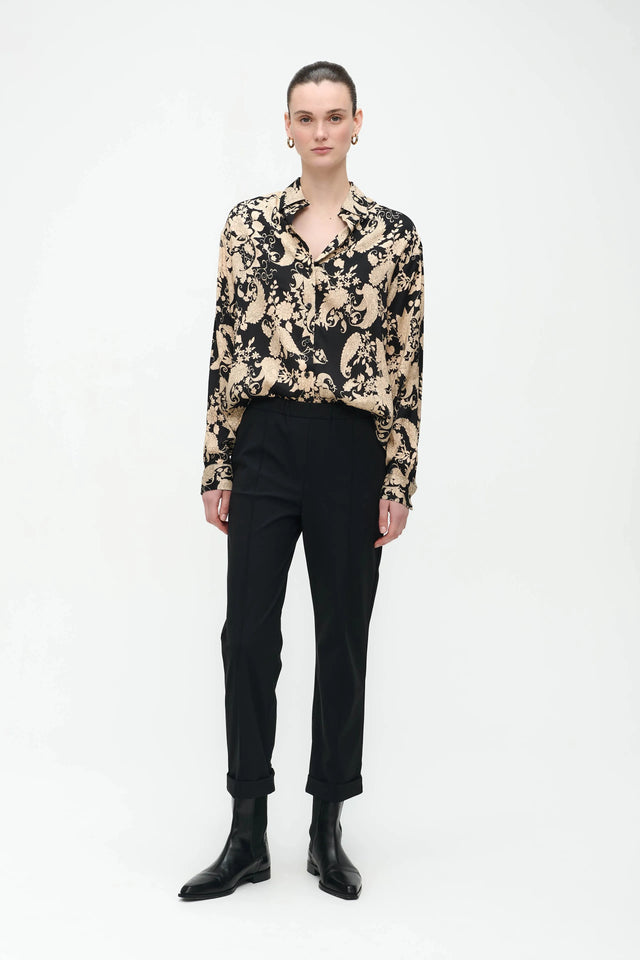Avine Blouse | Black Beige