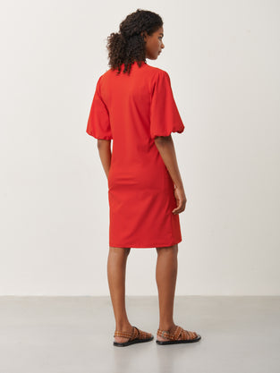 Ava Dress Technical Jersey | Red