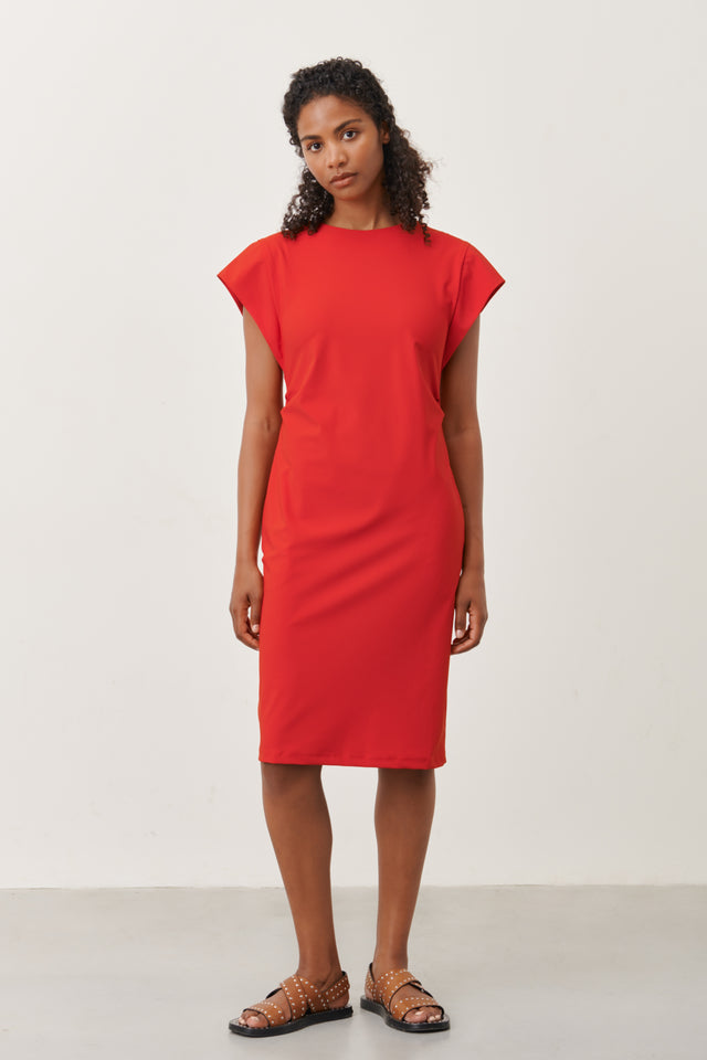 Domina Dress Technical Jersey | Red