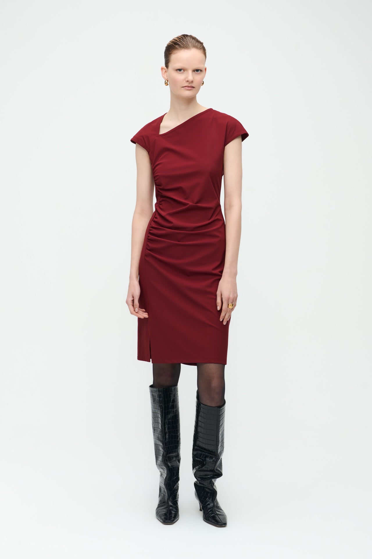 Georgia Dress Technical Jersey | Amaranto