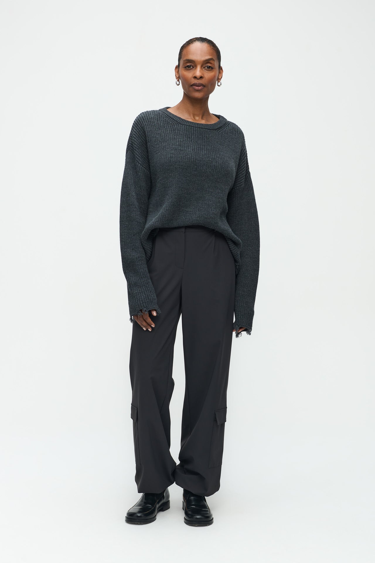 Holes Pullover | Grey