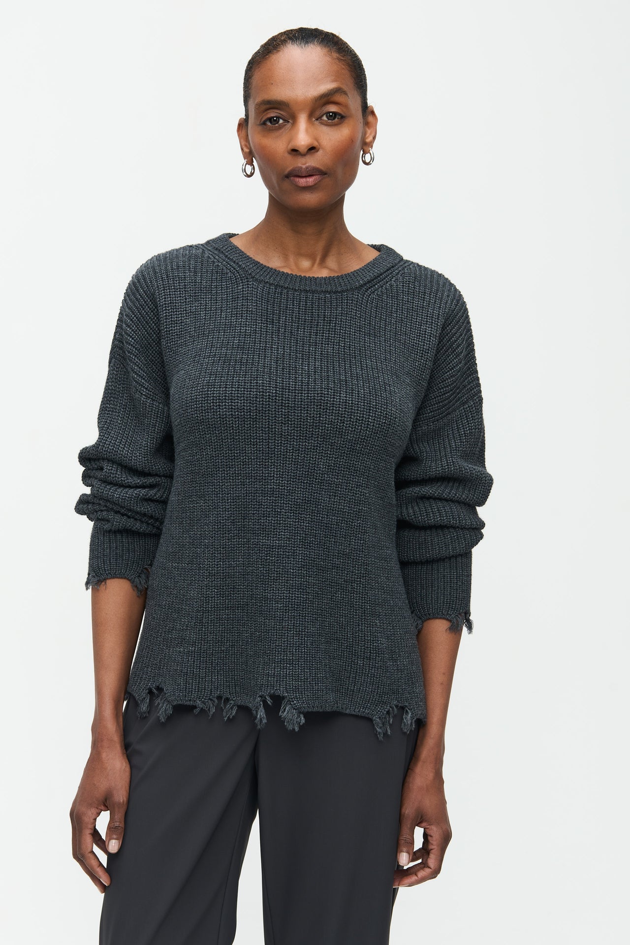 Holes Pullover | Grey