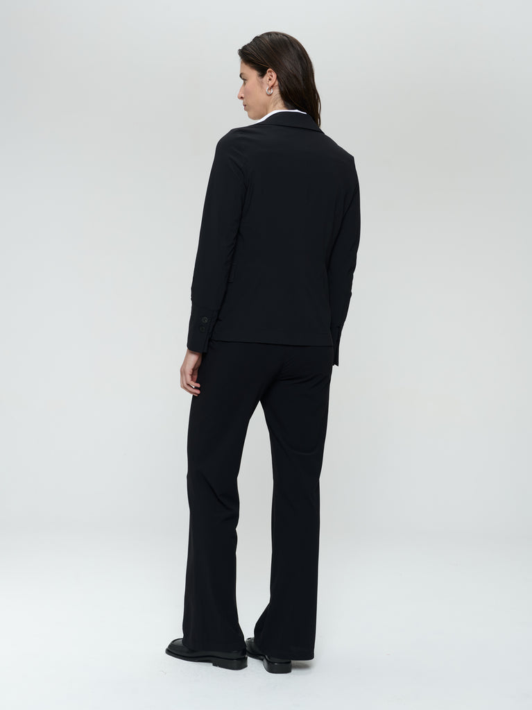 Amsterdam structure tech jersey blazer | Black