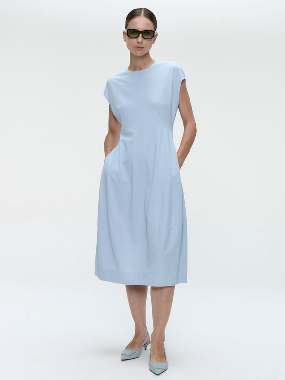 Melva dress technical jersey | Light Blue