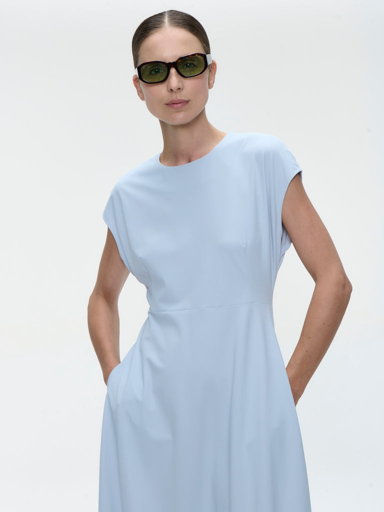 Melva dress technical jersey | Light Blue
