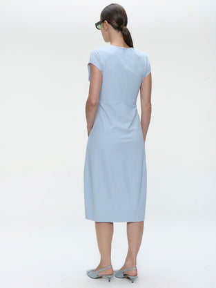 Melva dress technical jersey | Light Blue