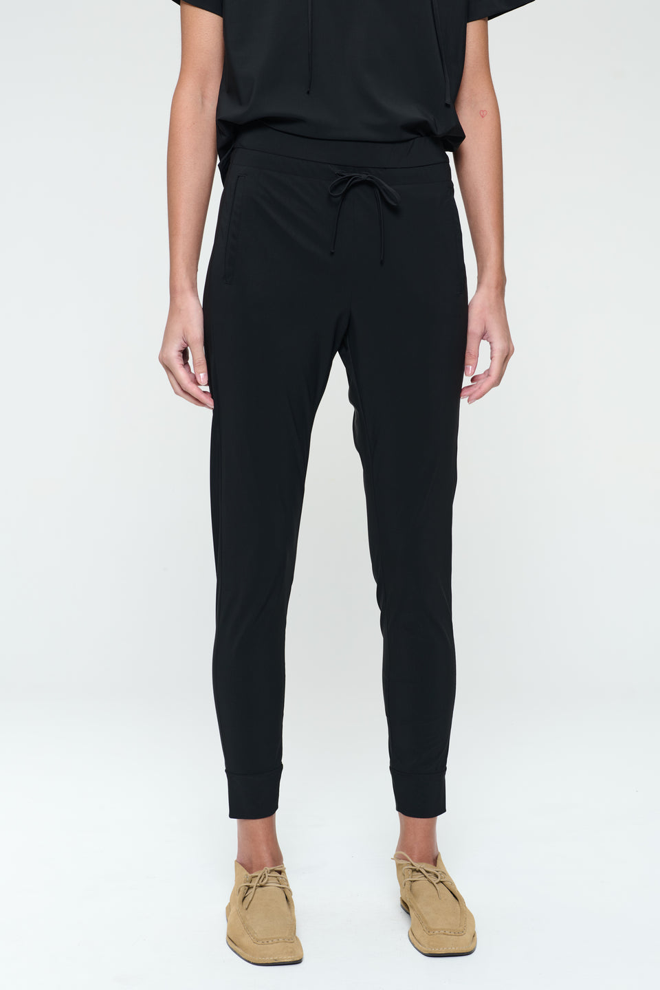 John stretch technical jersey pants | Black