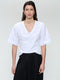 Mary mix cotton top | White