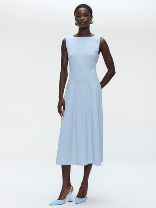 Bonni dress technical jersey | Light Blue