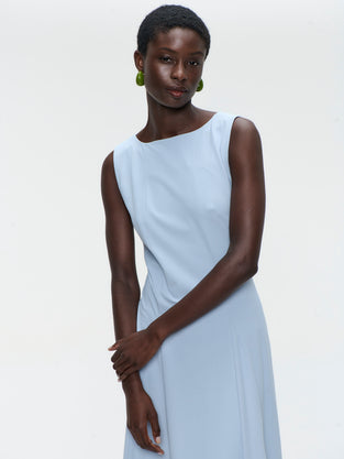 Bonni dress technical jersey | Light Blue