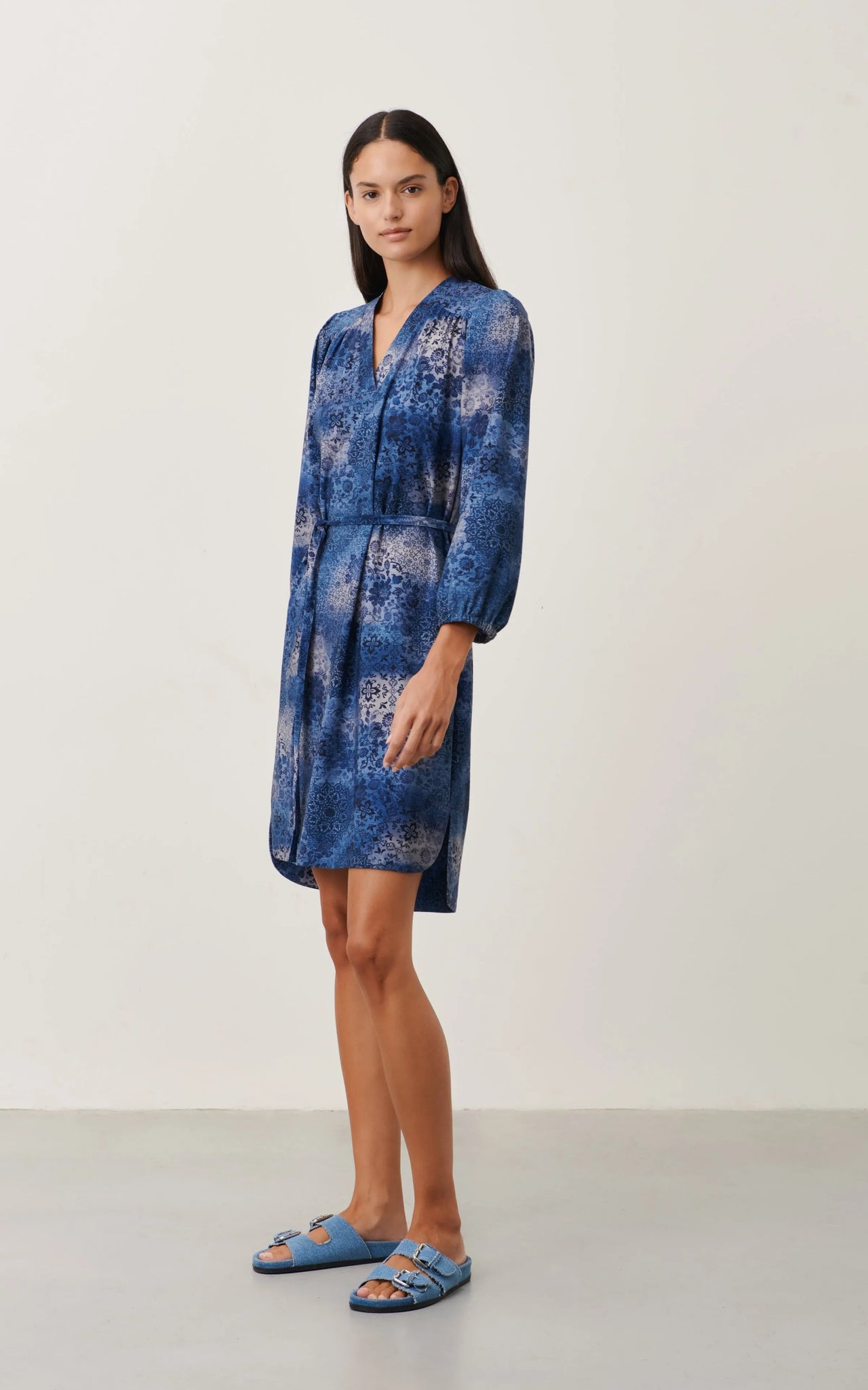 Lizzete Dress Technical Jersey | Blue