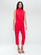 Naomi strech technical jersey top | Red