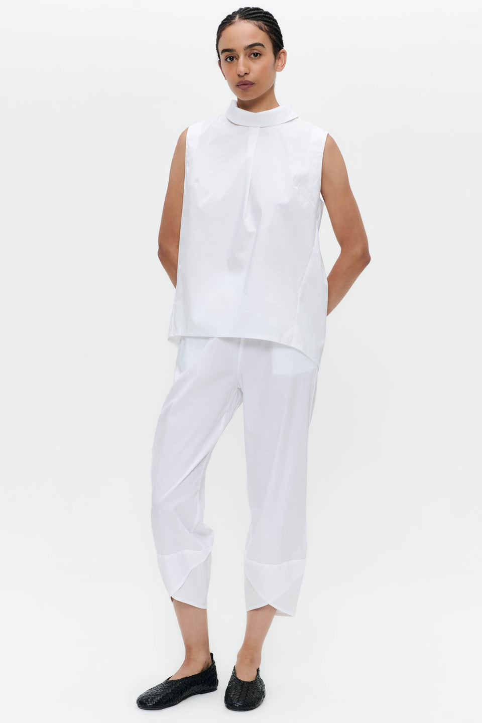 Dolche Vitas WS stretch tech jersey top | White