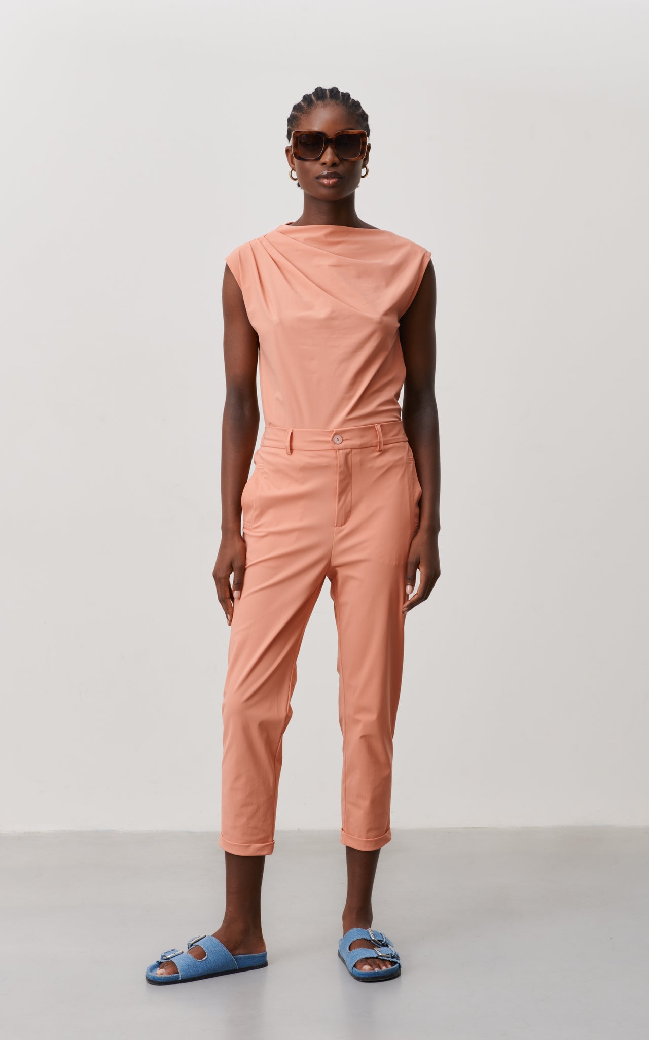 Lena Pants Technical Jersey | Apricot