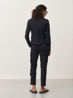 Atina Blazer Technical Jersey | Black