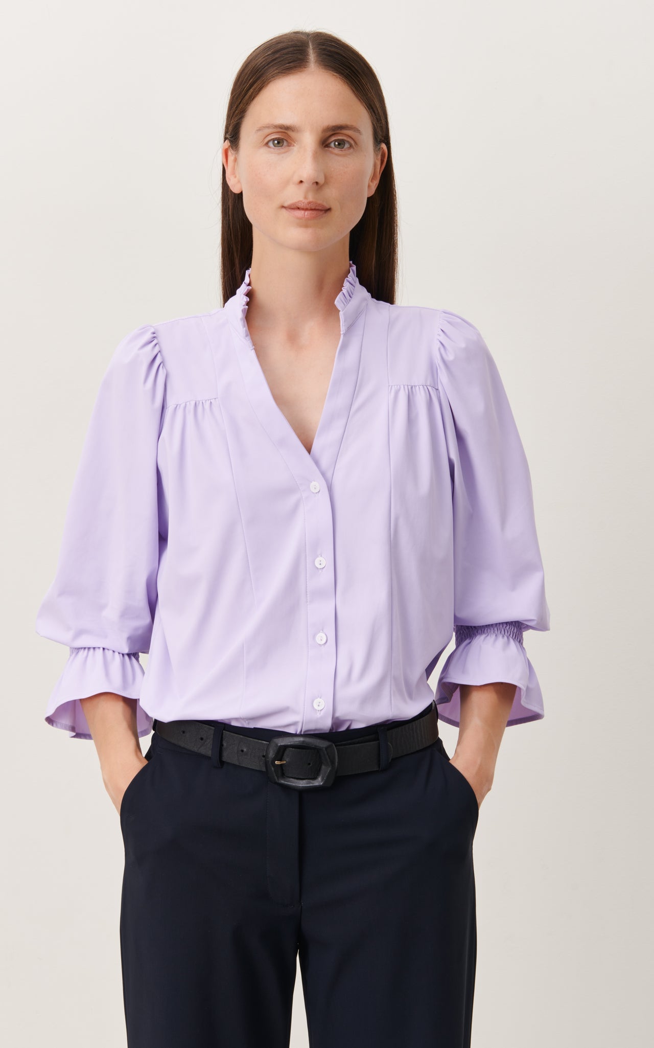 Mima Blouse Technical Jersey | Black