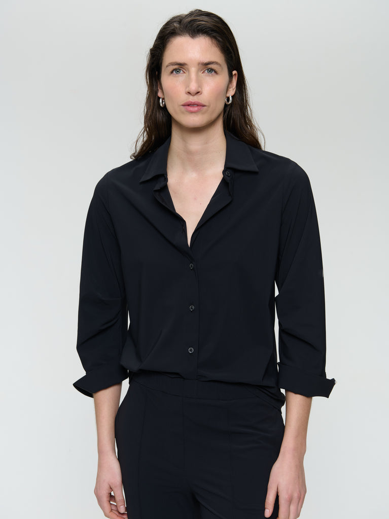 Iva blouse technical jersey | Black