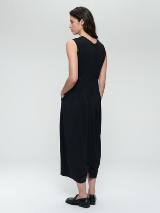 Jacklin strech technical jersey dress | Black