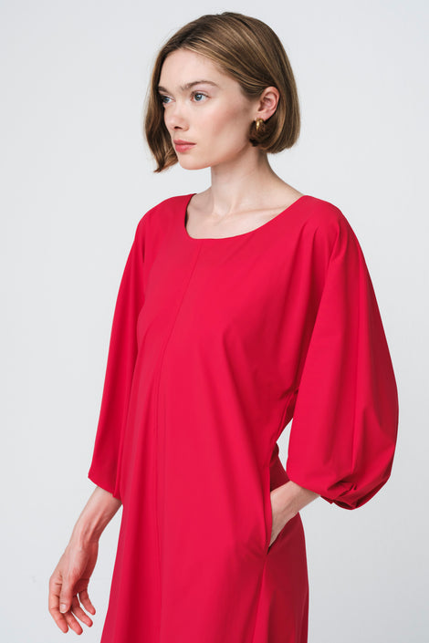 Lide dress technical jersey | Red