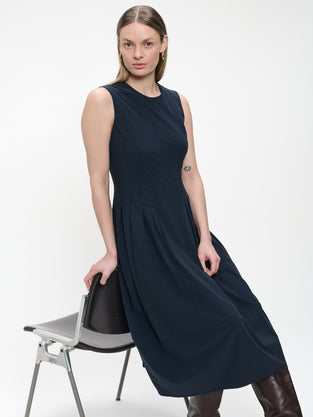 Heide dress technical jersey | Blue